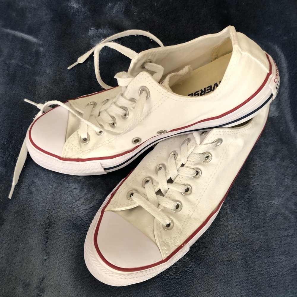 White converse size 8 women’s